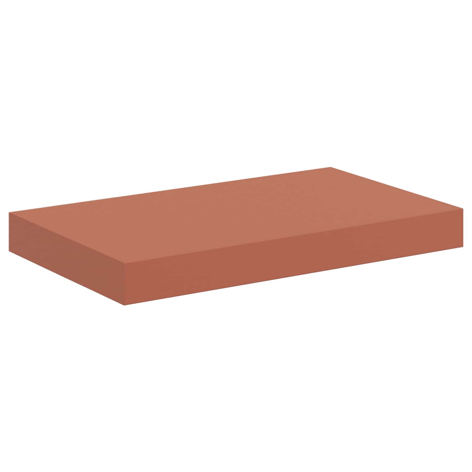 Polica na zidu 2 pcs Crvena 40 x 23,5 x 4 cm Konstruirano drvo