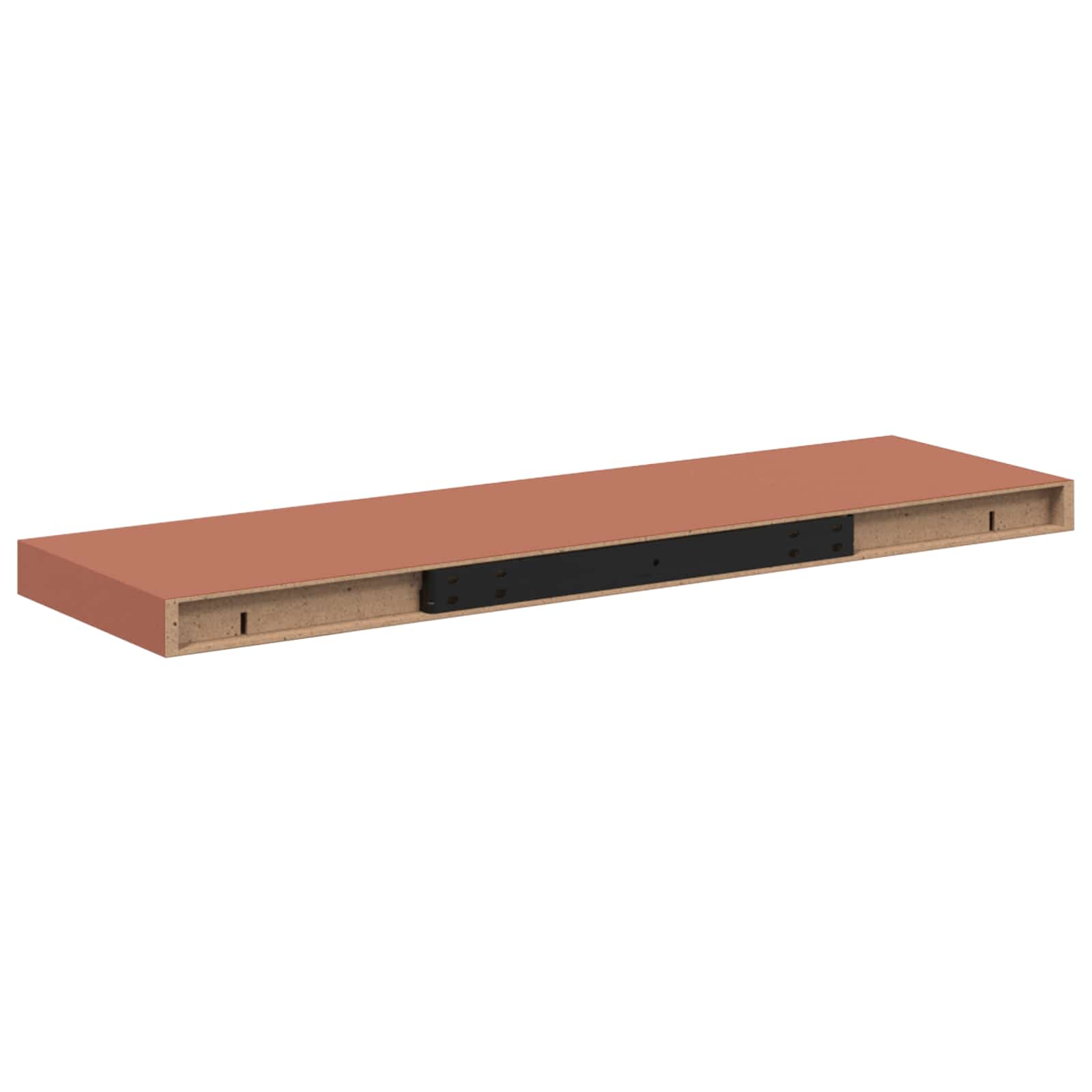 Polica na zidu 4 pcs Crvena 80 x 23,5 x 4 cm Konstruirano drvo