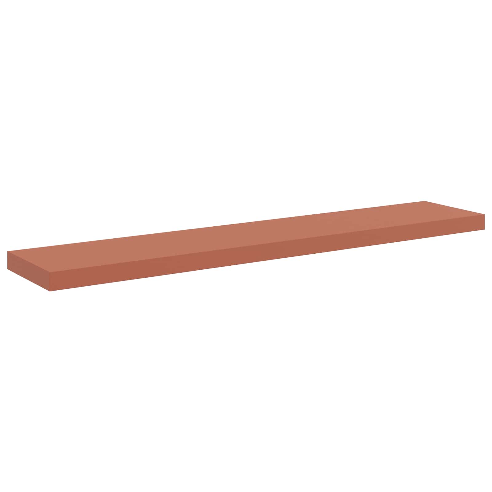 Polica na zidu 2 pcs Crvena 120 x 23,5 x 4 cm Konstruirano drvo