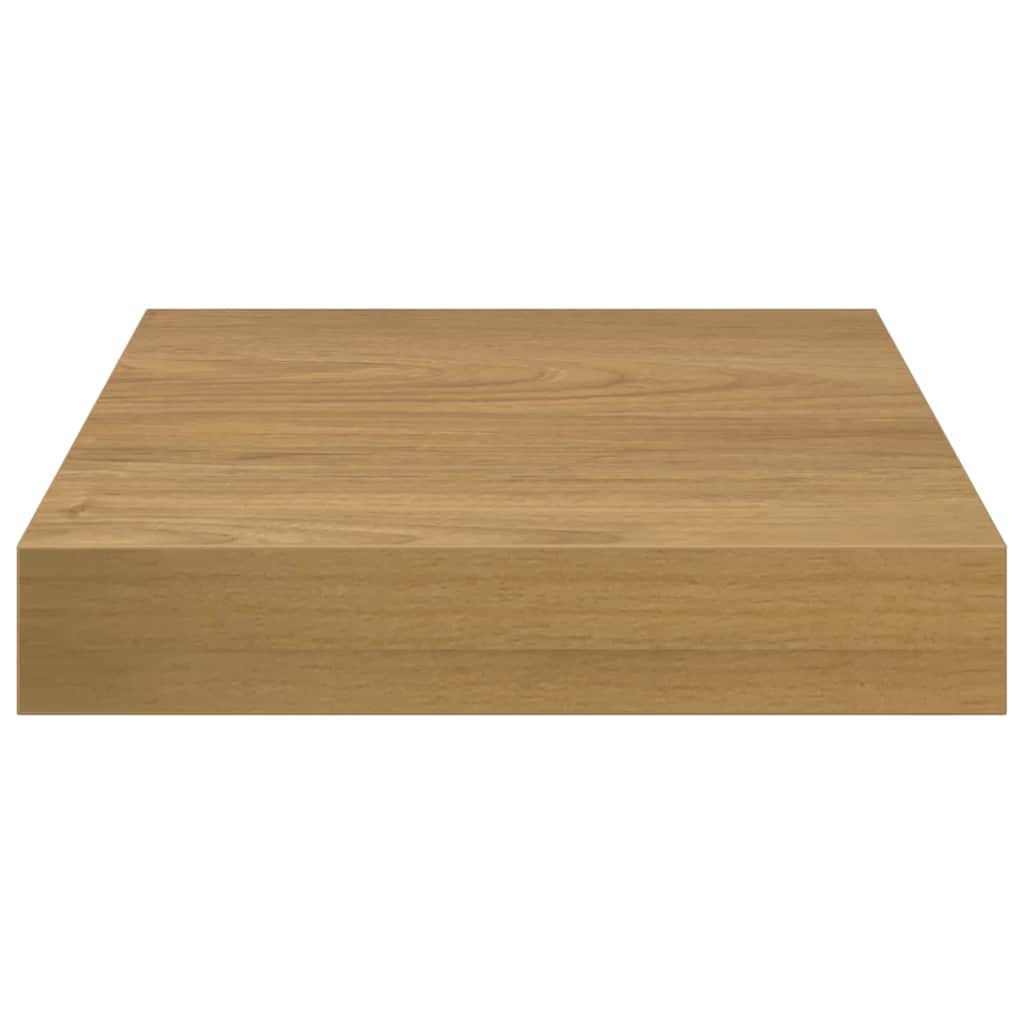 Polica na zidu 2 pcs Smeđa 23 x 23,5 x 4 cm Konstruirano drvo