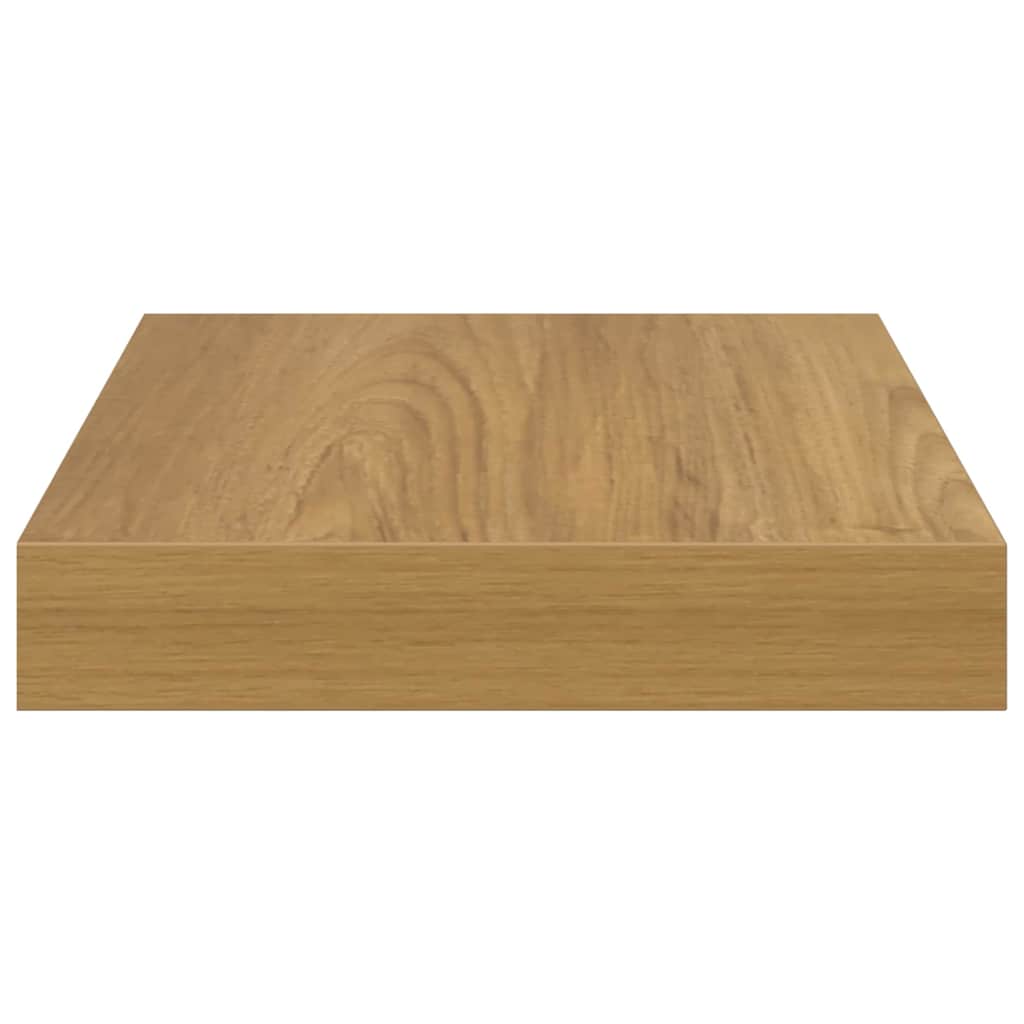 Polica na zidu 2 pcs Smeđa 23 x 23,5 x 4 cm Konstruirano drvo