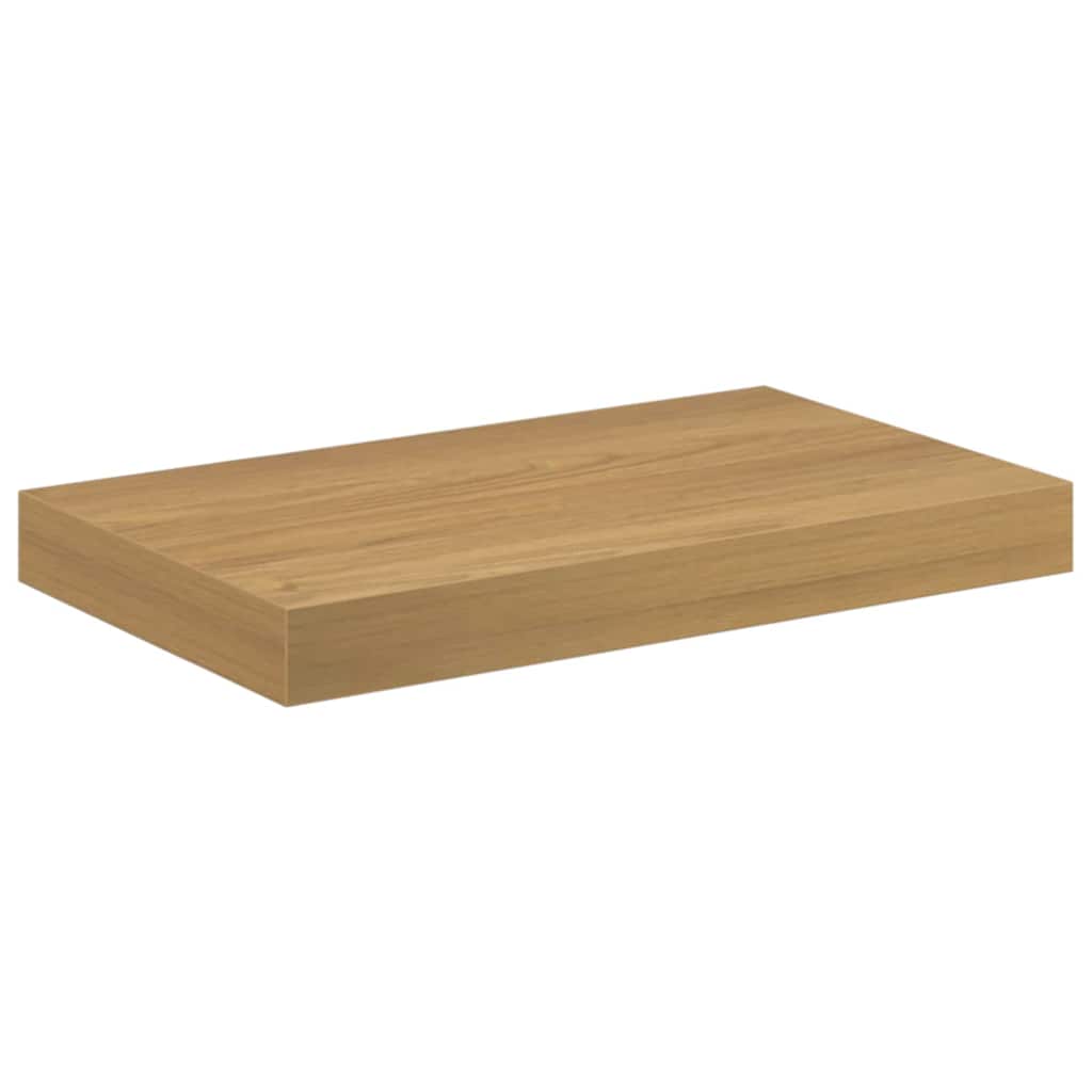 Polica na zidu 2 pcs Smeđa 40 x 23,5 x 4 cm Konstruirano drvo