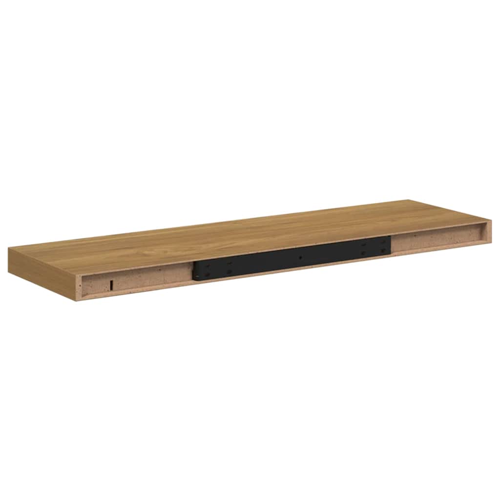 Polica na zidu 4 pcs Smeđa 90 x 23,5 x 4 cm Konstruirano drvo