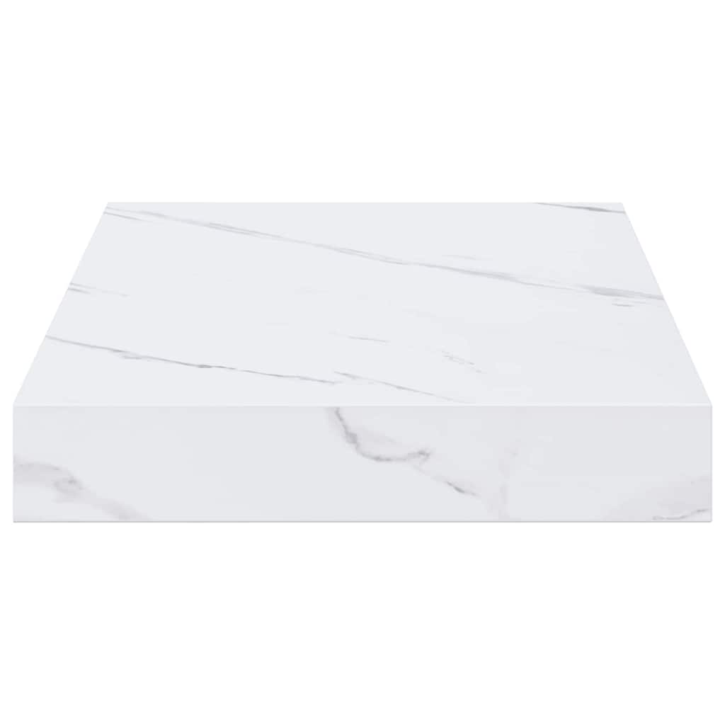 Polica na zidu Zidne 2 pcs Bijeli mramor 40 x 23,5 x 4 cm