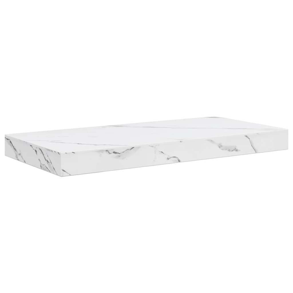 Polica na zidu Bijeli mramor 50 x 23 x 4 cm Konstruirano drvo
