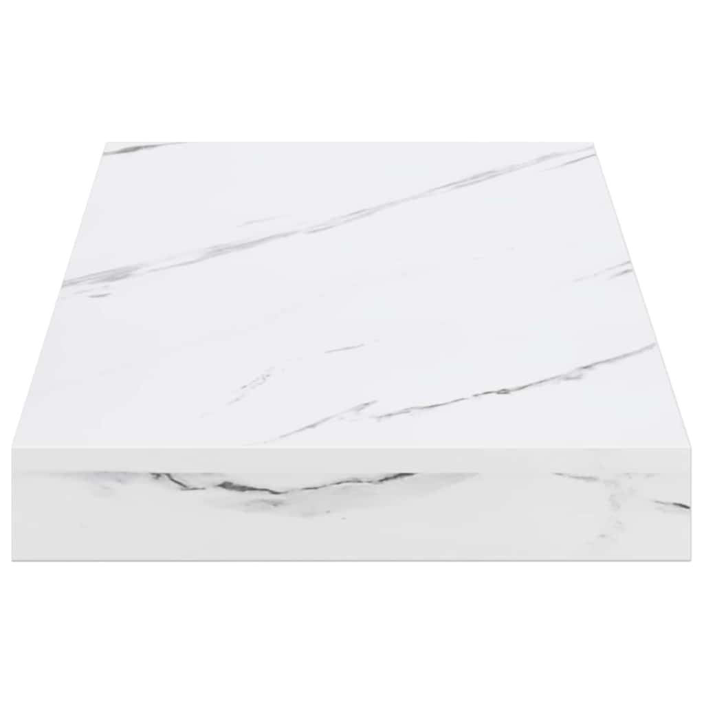 Polica na zidu Zidne 2 pcs Bijeli mramor 50 x 23,5 x 4 cm