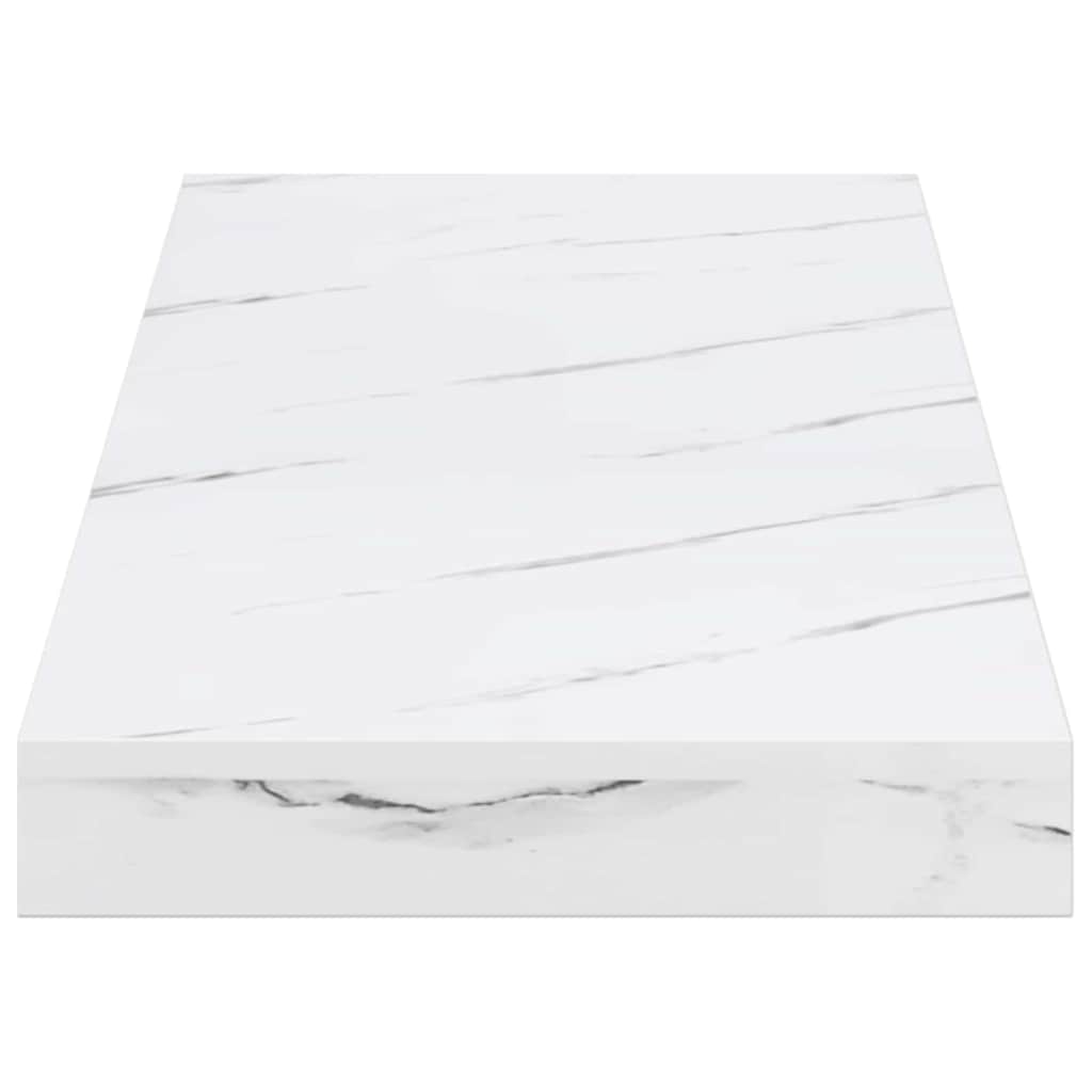 Polica na zidu Zidne 2 pcs Bijeli mramor 60 x 23,5 x 4 cm