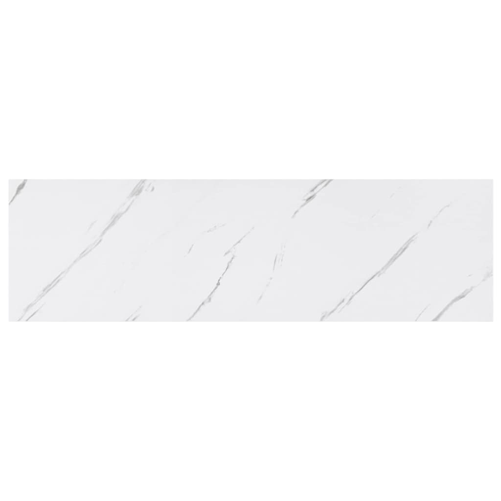 Polica na zidu Zidne 2 pcs Bijeli mramor 80 x 23,5 x 4 cm