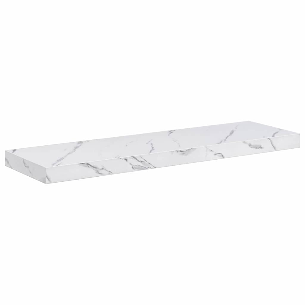 Polica na zidu Zidne 4 pcs Bijeli mramor 90 x 23,5 x 4 cm