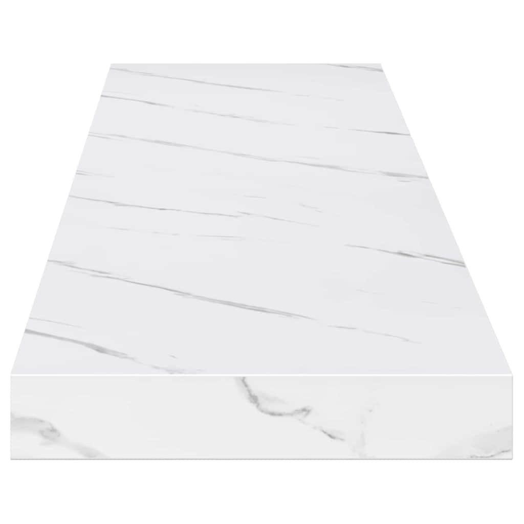 Polica na zidu Zidne 4 pcs Bijeli mramor 120 x 23,5 x 4 cm