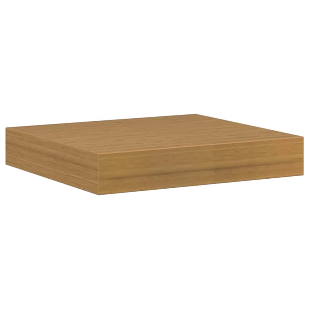Polica na zidu 4 pcs Bež 23 x 23,5 x 4 cm Konstruirano drvo
