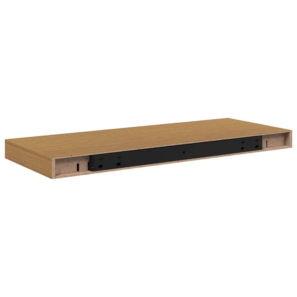 Polica na zidu 2 pcs Bež 60 x 23,5 x 4 cm Konstruirano drvo
