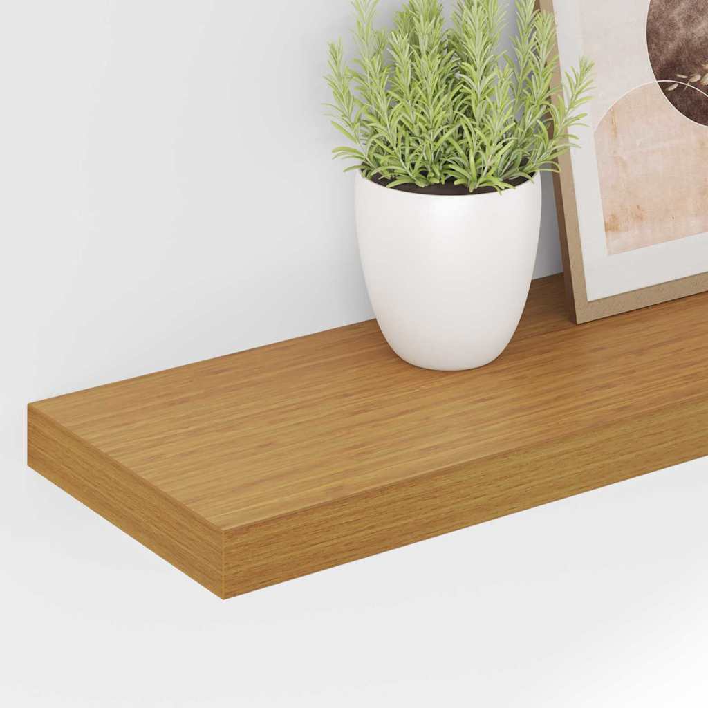 Polica na zidu 4 pcs Bež 120 x 23,5 x 4 cm Konstruirano drvo