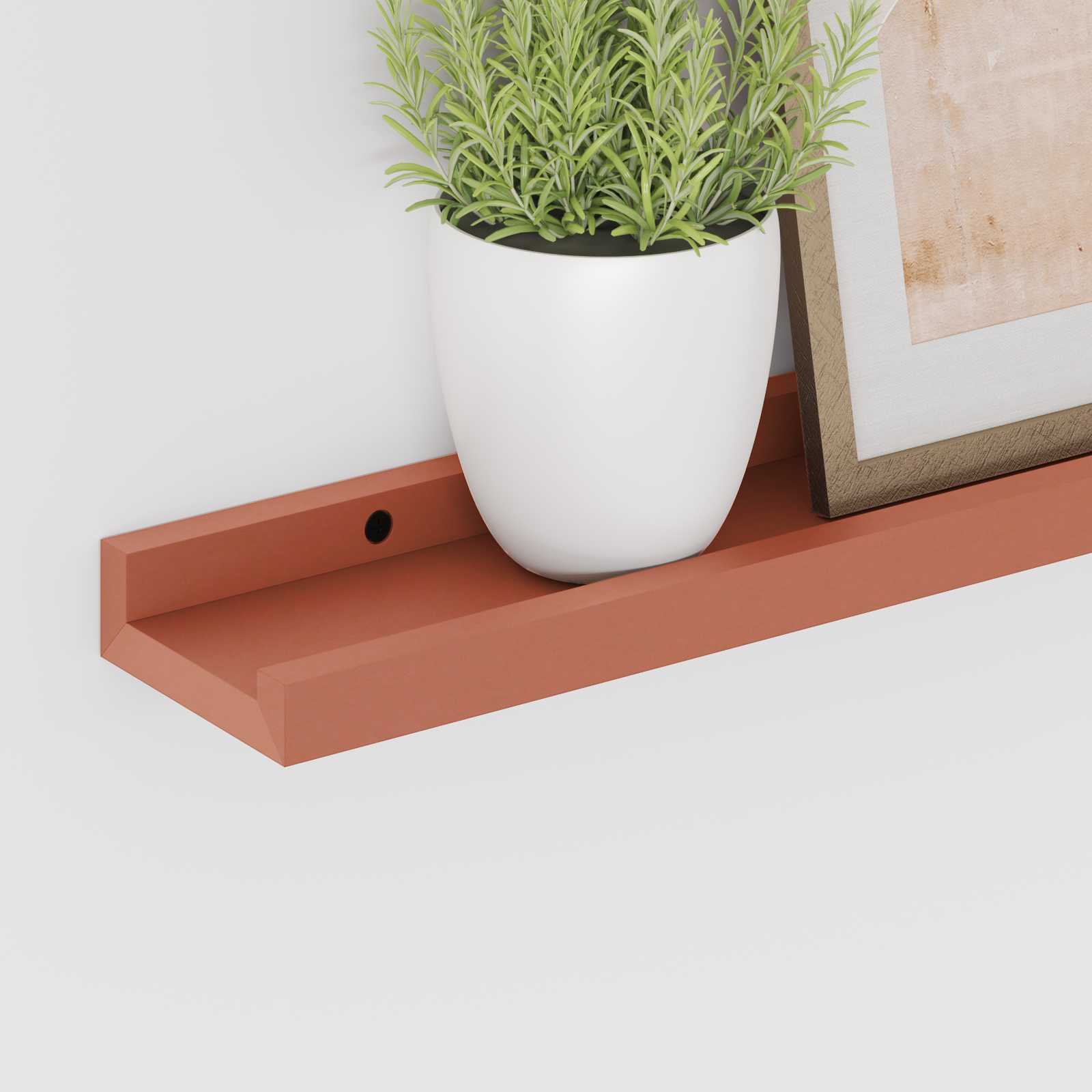 Polica na zidu 2 pcs Crvena 40 x 9 x 3 cm Konstruirano drvo