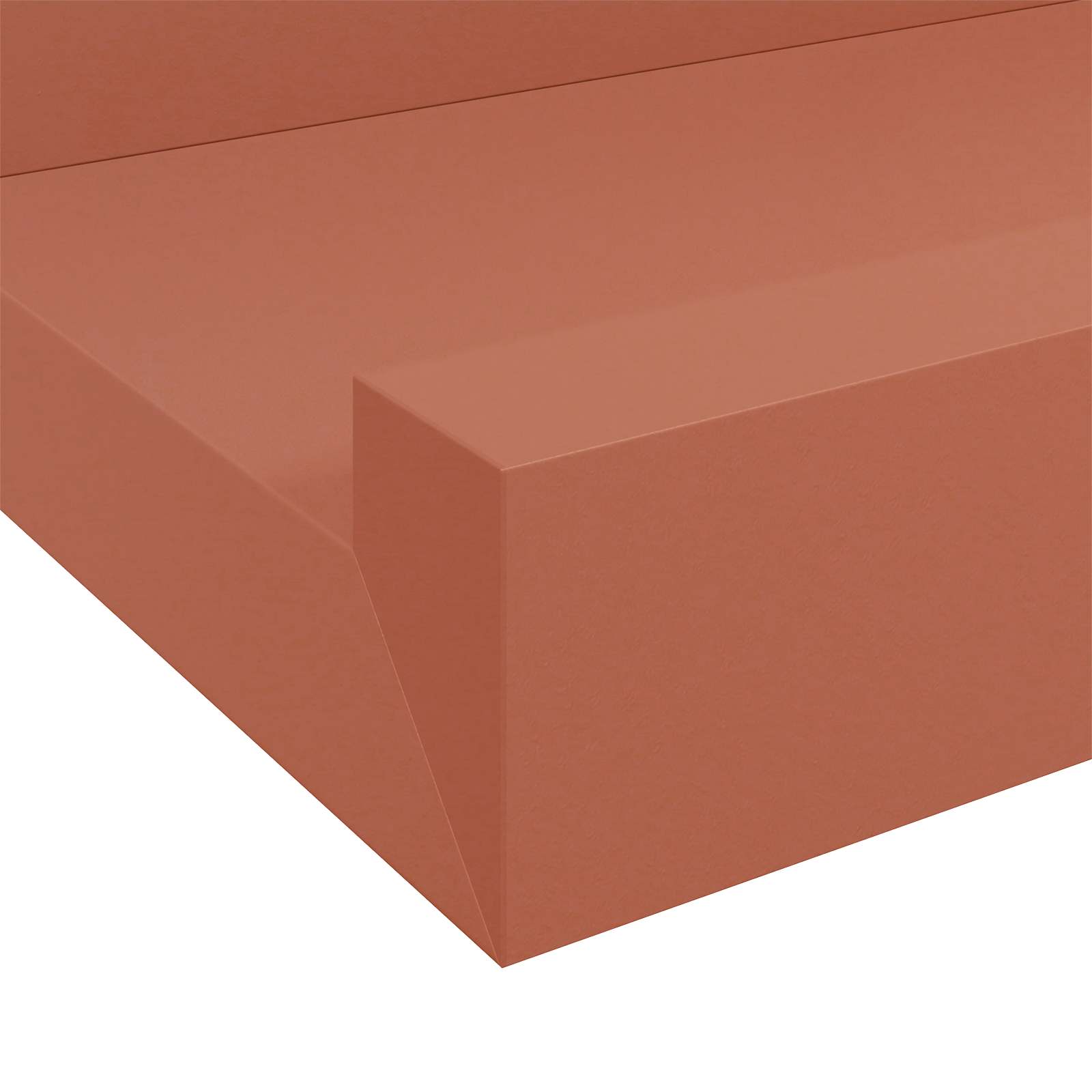 Polica na zidu 2 pcs Crvena 115 x 9 x 3 cm Konstruirano drvo