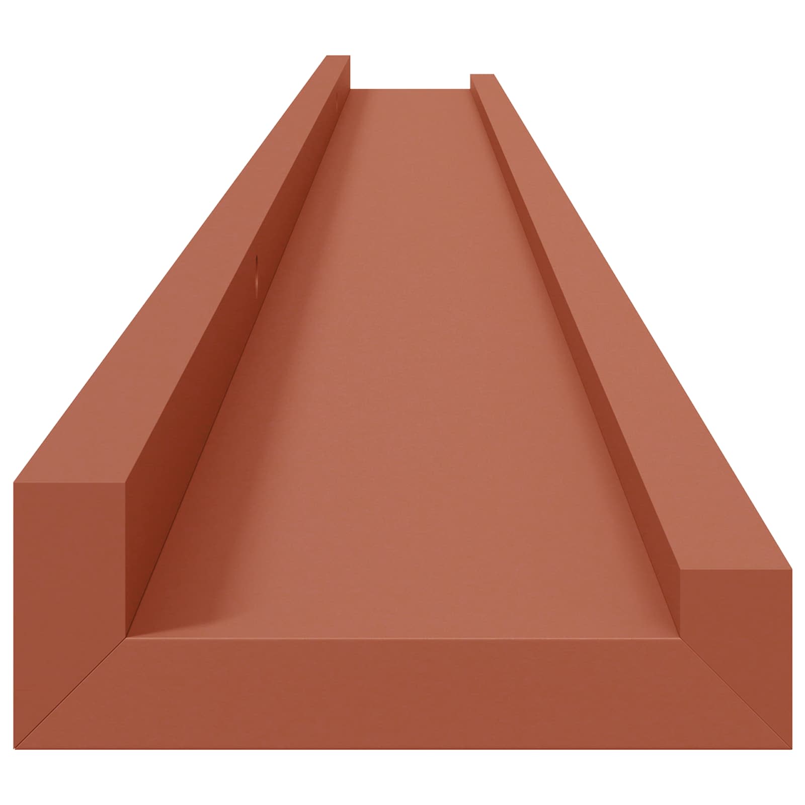 Polica na zidu 2 pcs Crvena 115 x 9 x 3 cm Konstruirano drvo