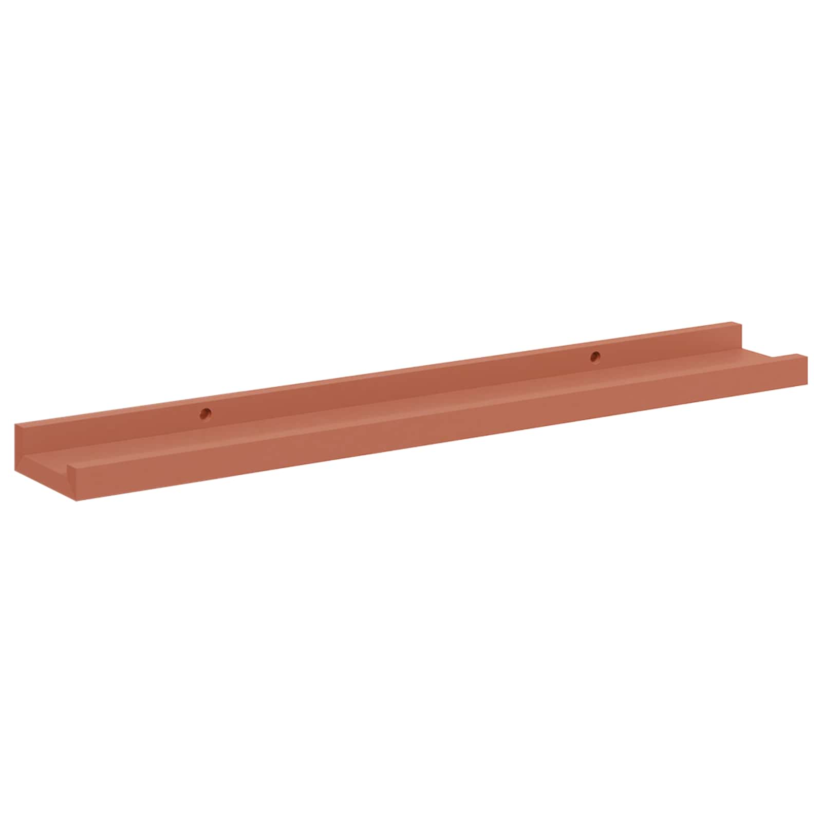 Polica na zidu 4 pcs Crvena 60 x 9 x 3 cm Konstruirano drvo