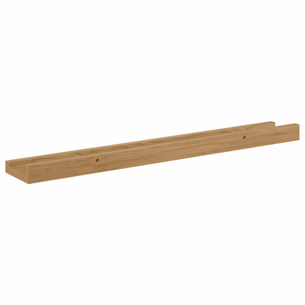 Polica na zidu 4 pcs Smeđa 60 x 9 x 3 cm Konstruirano drvo