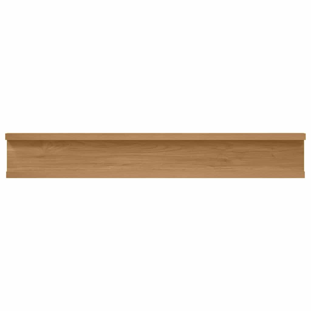 Polica na zidu 4 pcs Smeđa 60 x 9 x 3 cm Konstruirano drvo