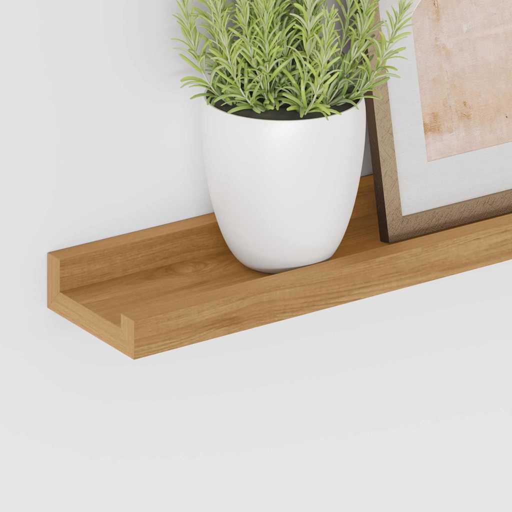 Polica na zidu 4 pcs Smeđa 100 x 9 x 3 cm Konstruirano drvo