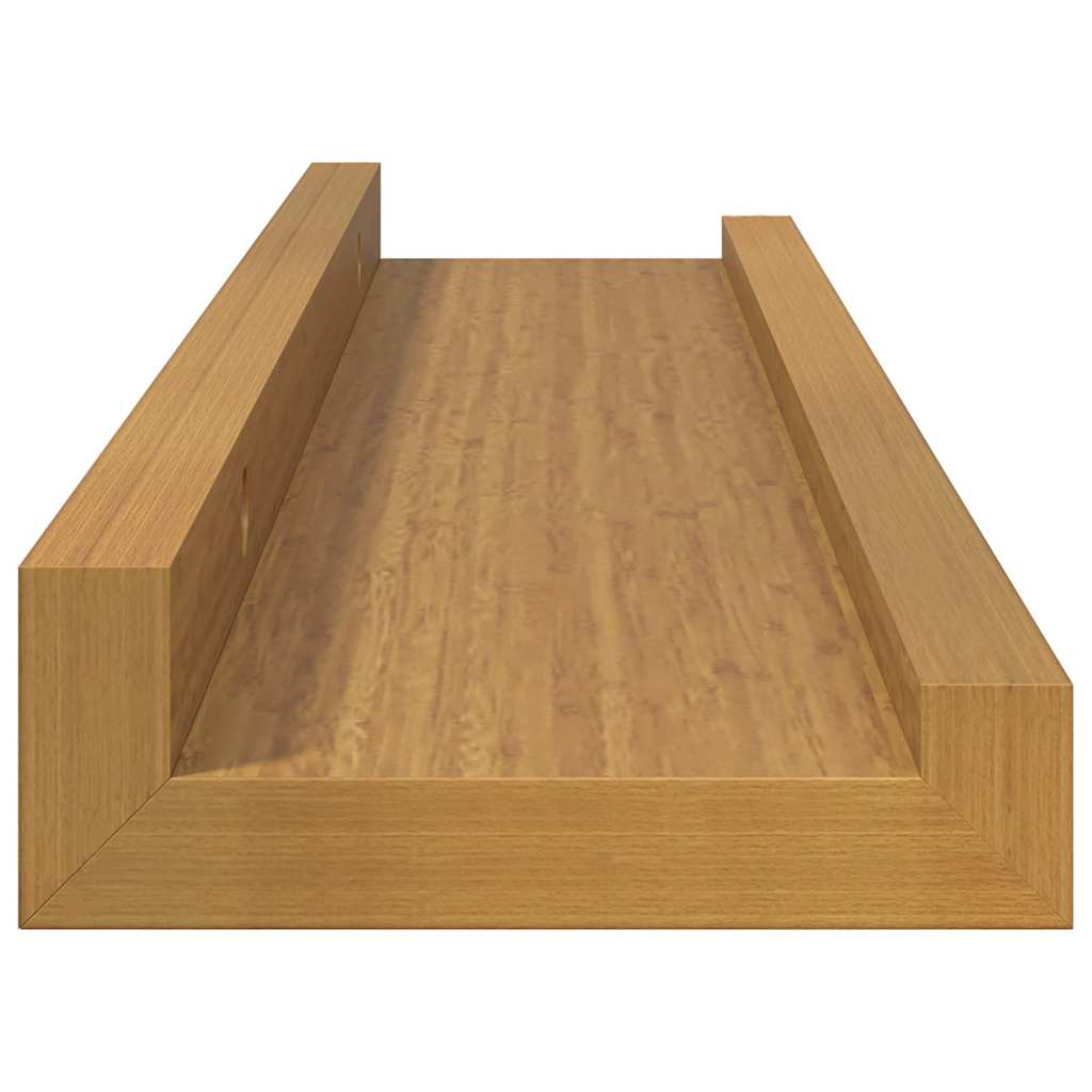 Polica na zidu Zidne 2 pcs Bež 40 x 9 x 3 cm Konstruirano drvo