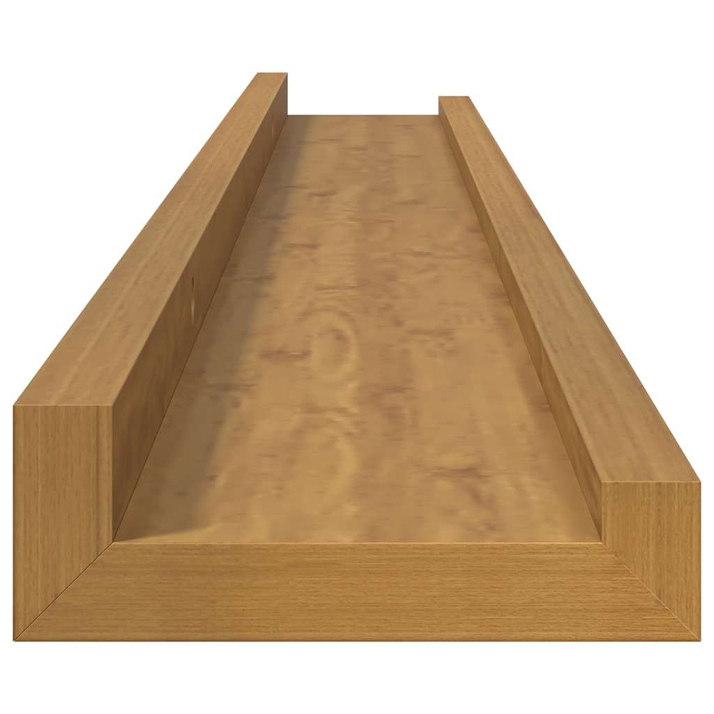 Polica na zidu Zidne 4 pcs Bež 80 x 9 x 3 cm Konstruirano drvo