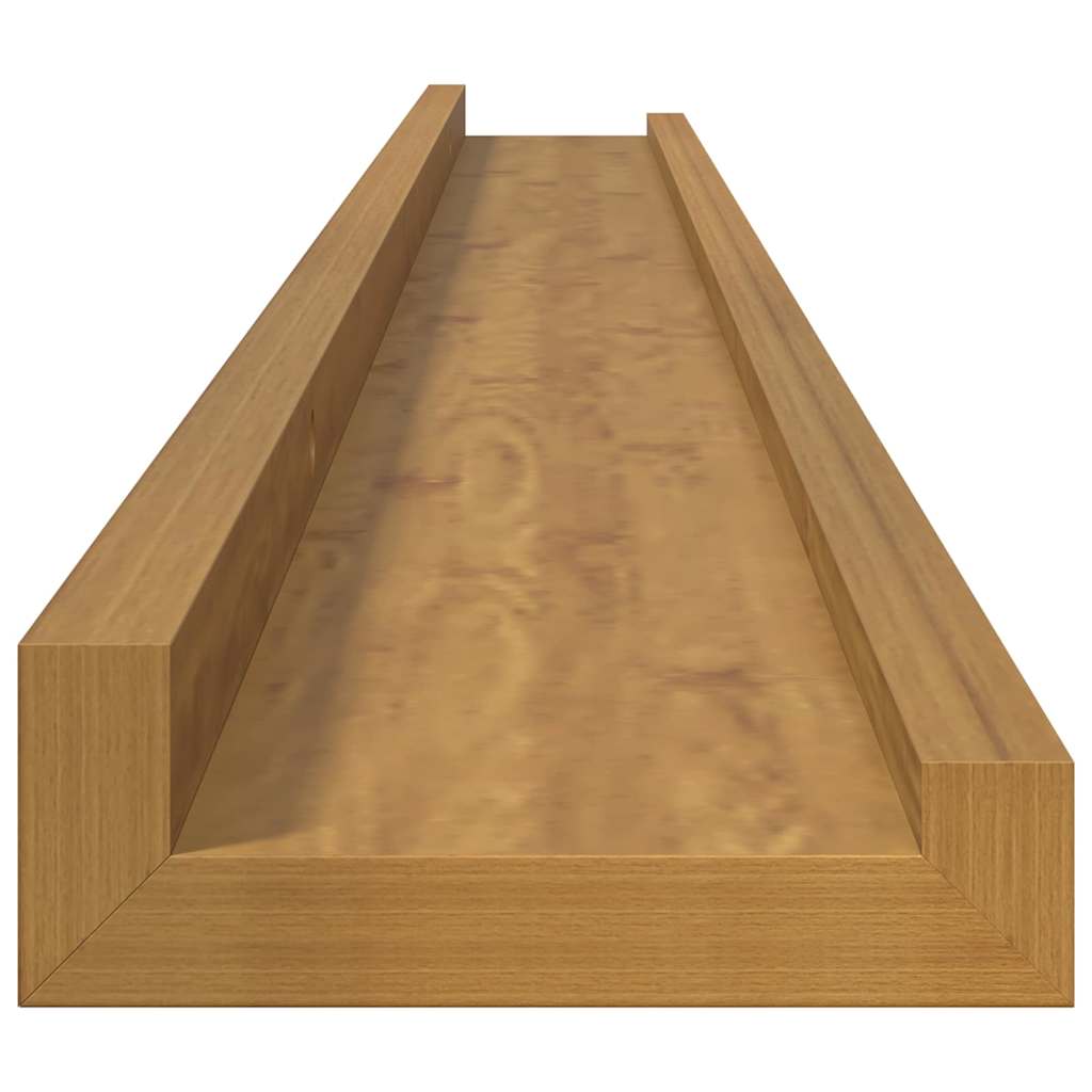 Polica na zidu Zidne 4 pcs Bež 100 x 9 x 3 cm Konstruirano drvo