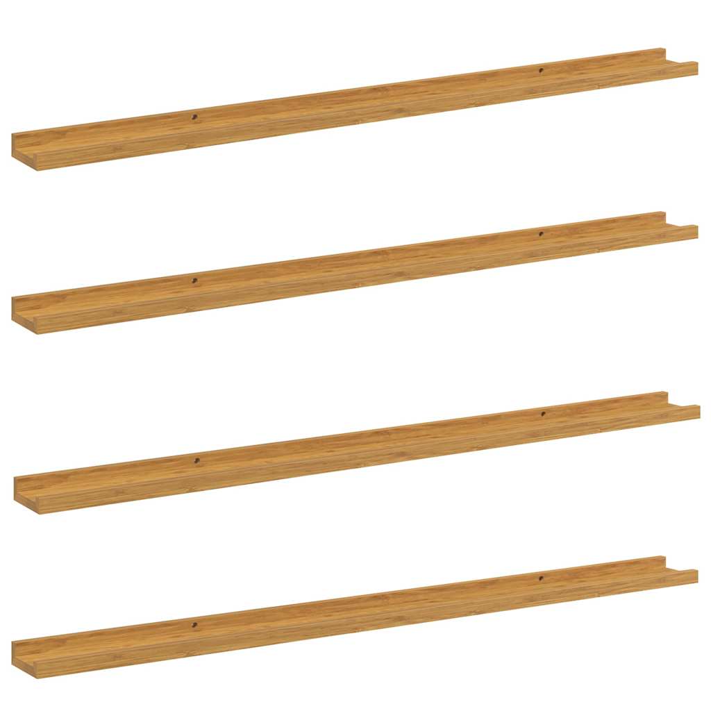 Polica na zidu Zidne 4 pcs Bež 115 x 9 x 3 cm Konstruirano drvo