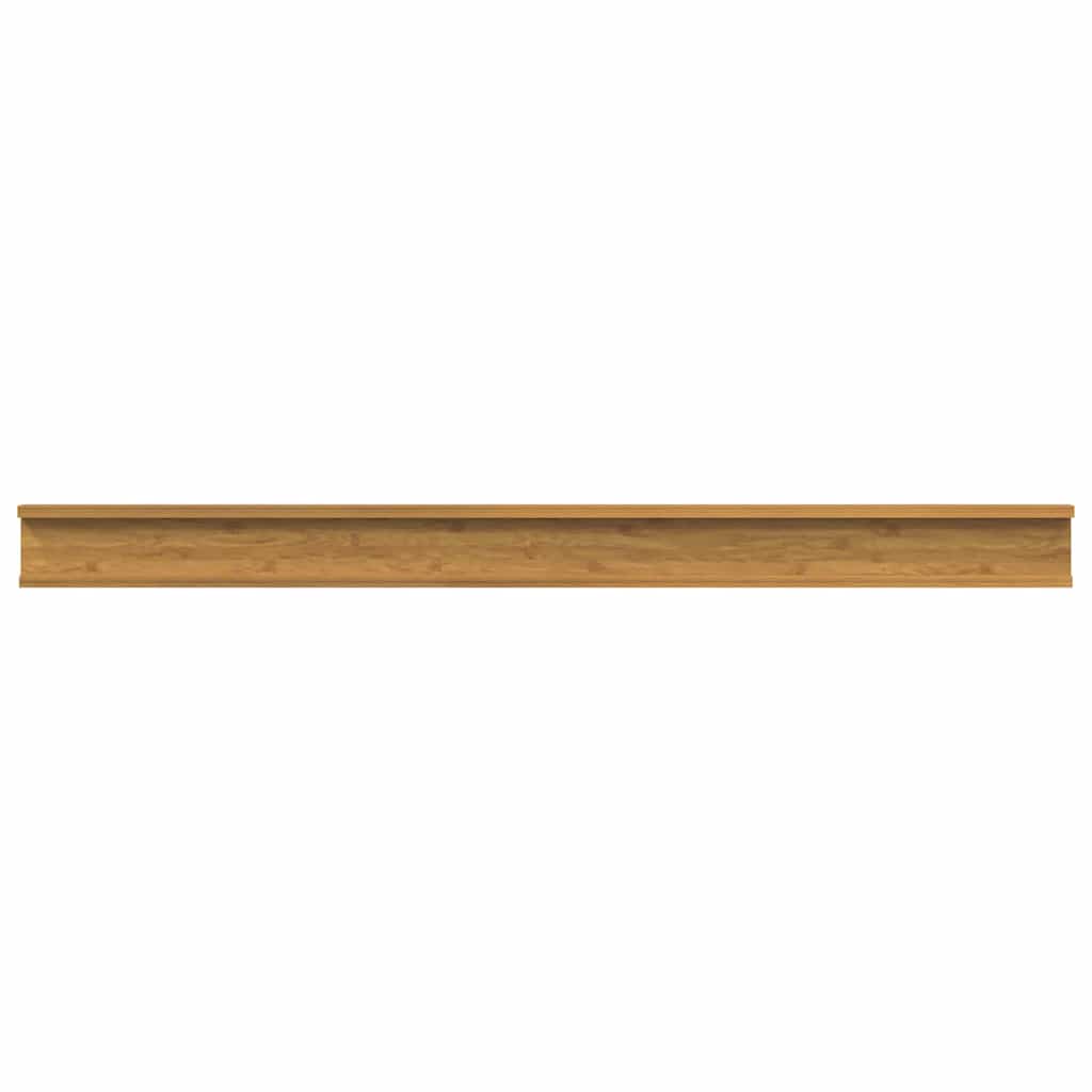 Polica na zidu Zidne 4 pcs Bež 115 x 9 x 3 cm Konstruirano drvo
