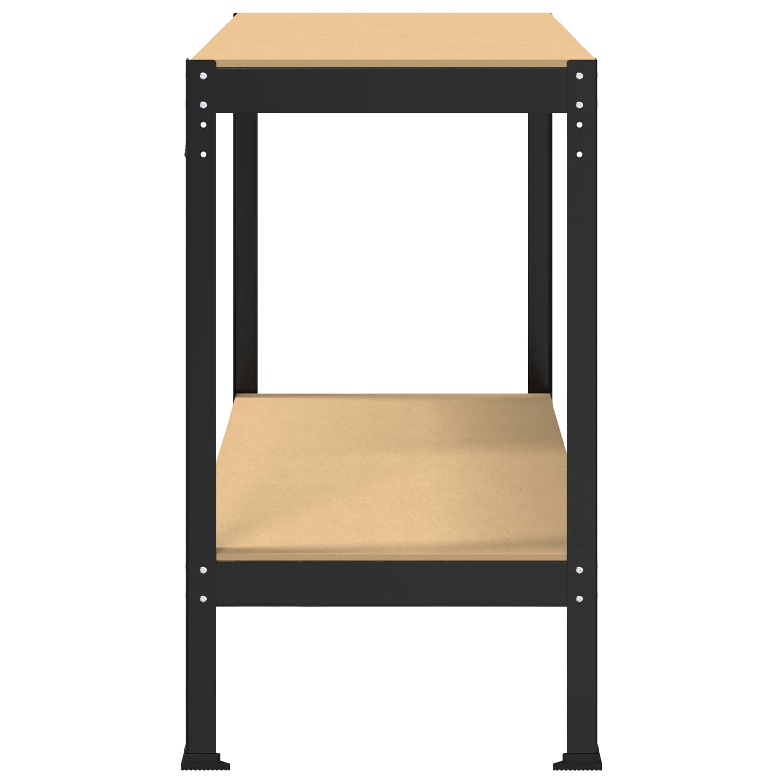 Radna klupa Crna 115 x 55 x 91 cm Projektirano drvo i metal