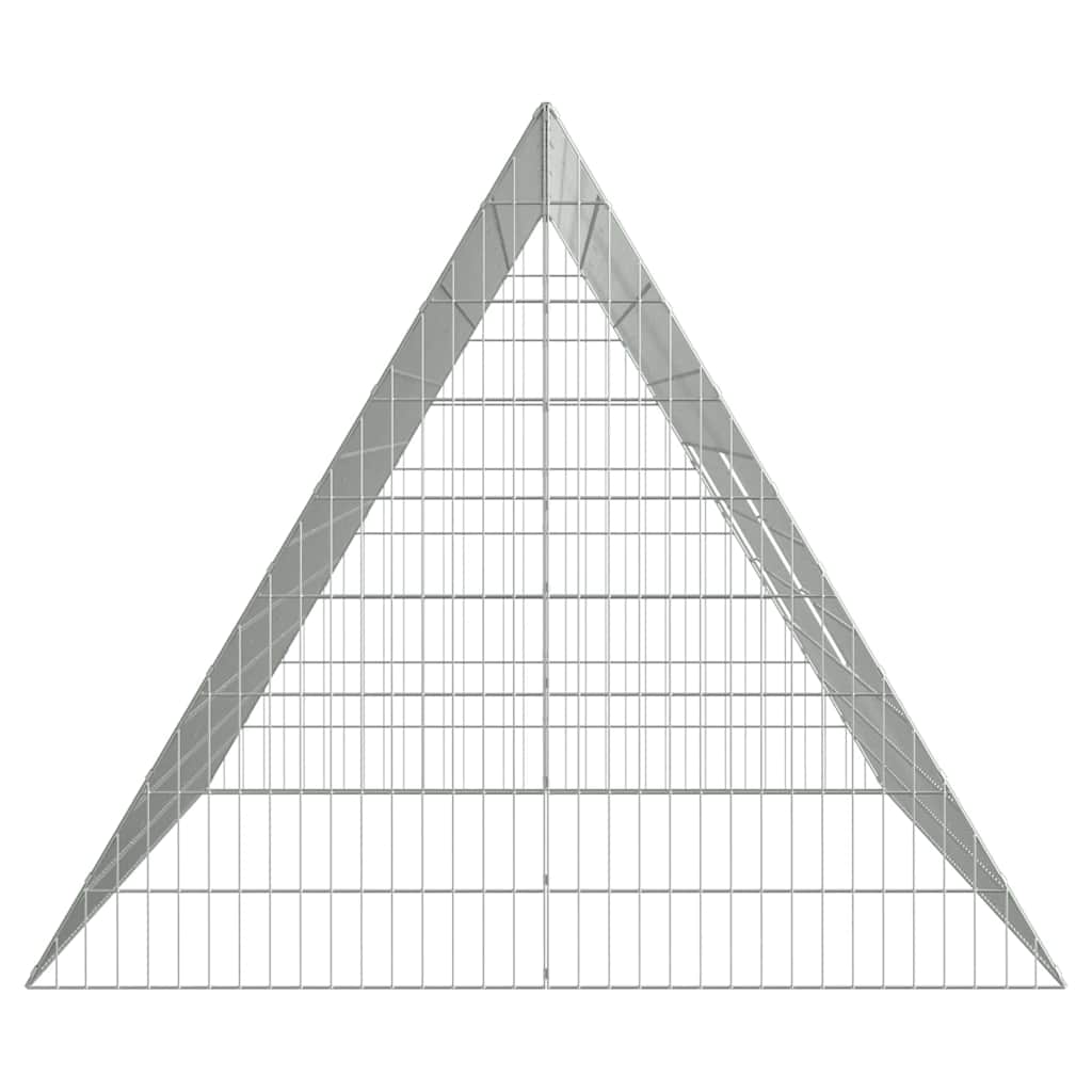 Kavez za zečeve Srebrno 215 x 100 x 85 cm Cinkani čelik