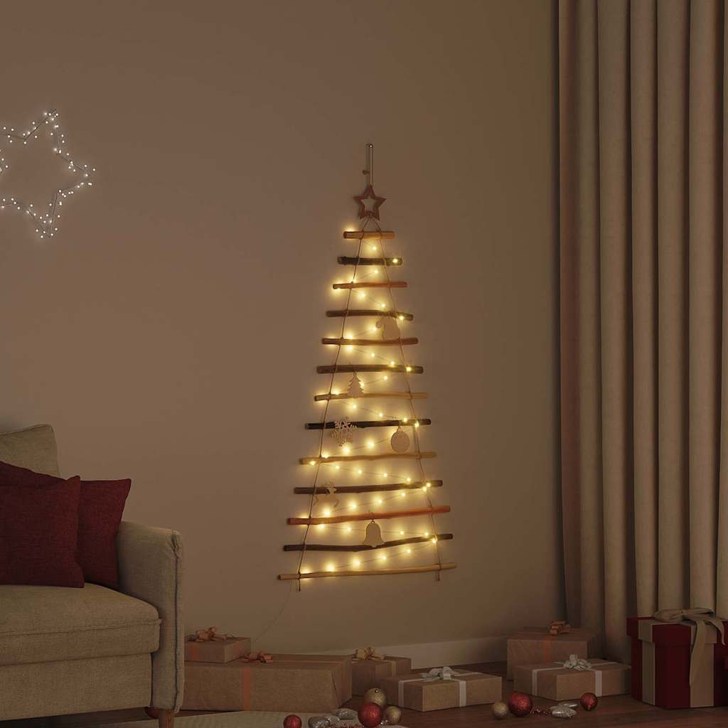 Božićno drvce s 50 LED svjetlima Prirodna 120 cm Masivni jasen
