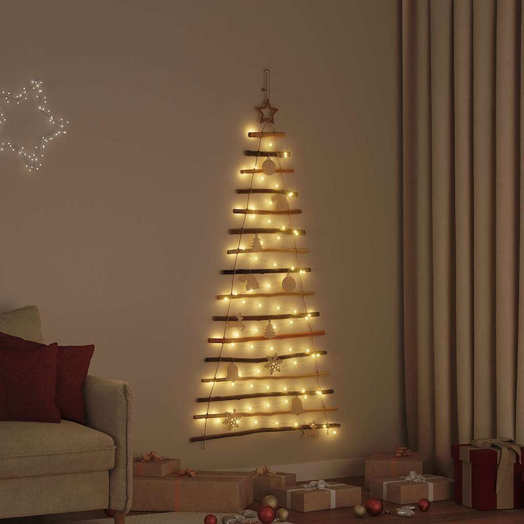 Božićno drvce s 80 LED svjetlima Prirodna 150 cm Masivni jasen