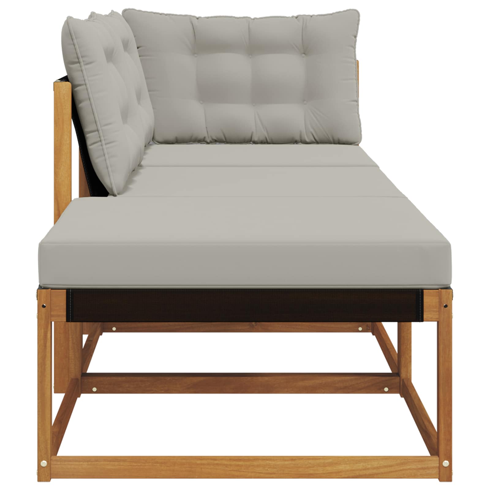 Sekcionalna sofa s jastukom 3 Komad Prirodna i svjetlosiva