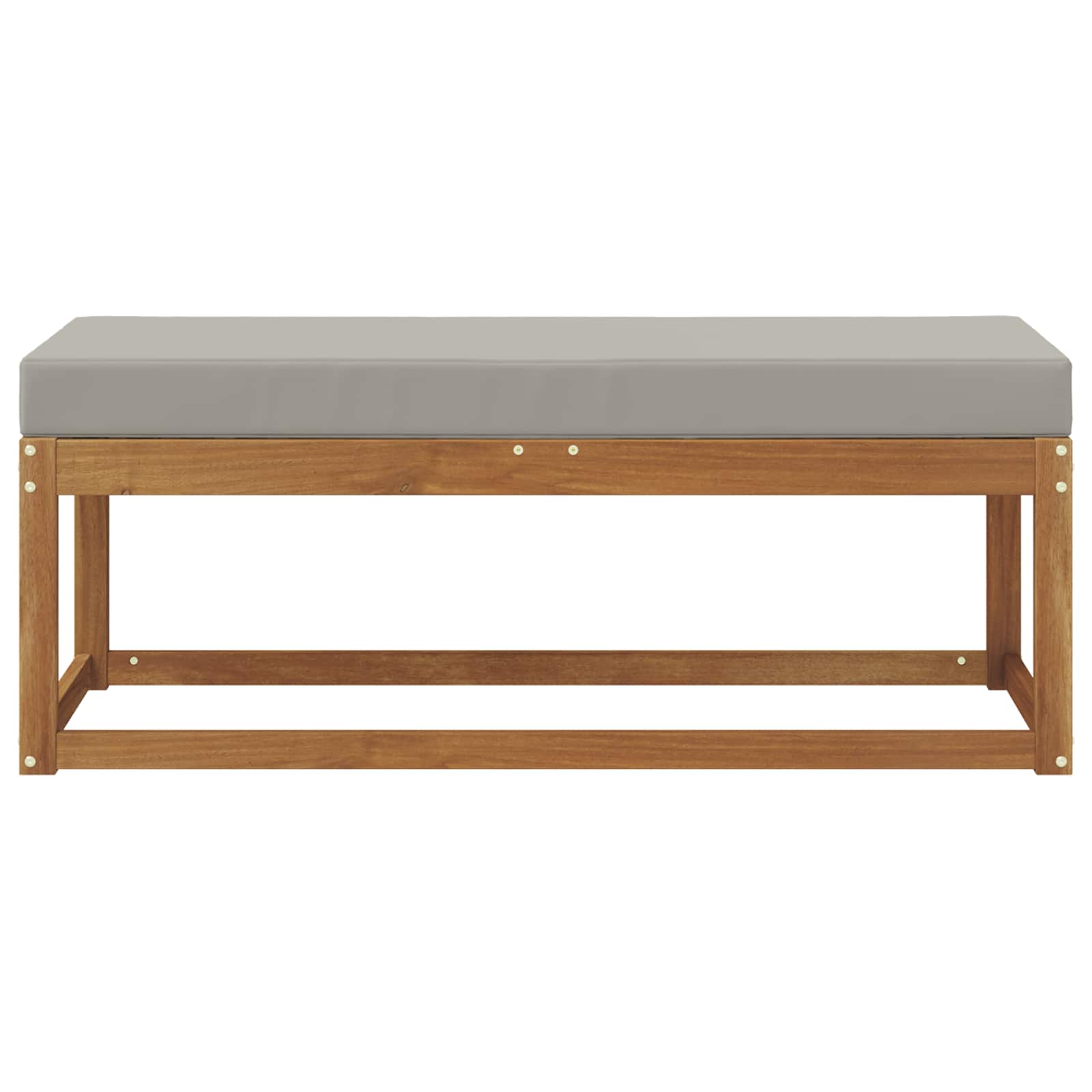 Klupa za sjedenje Prirodna i svijetlo siva 115 x 43 x 37 cm