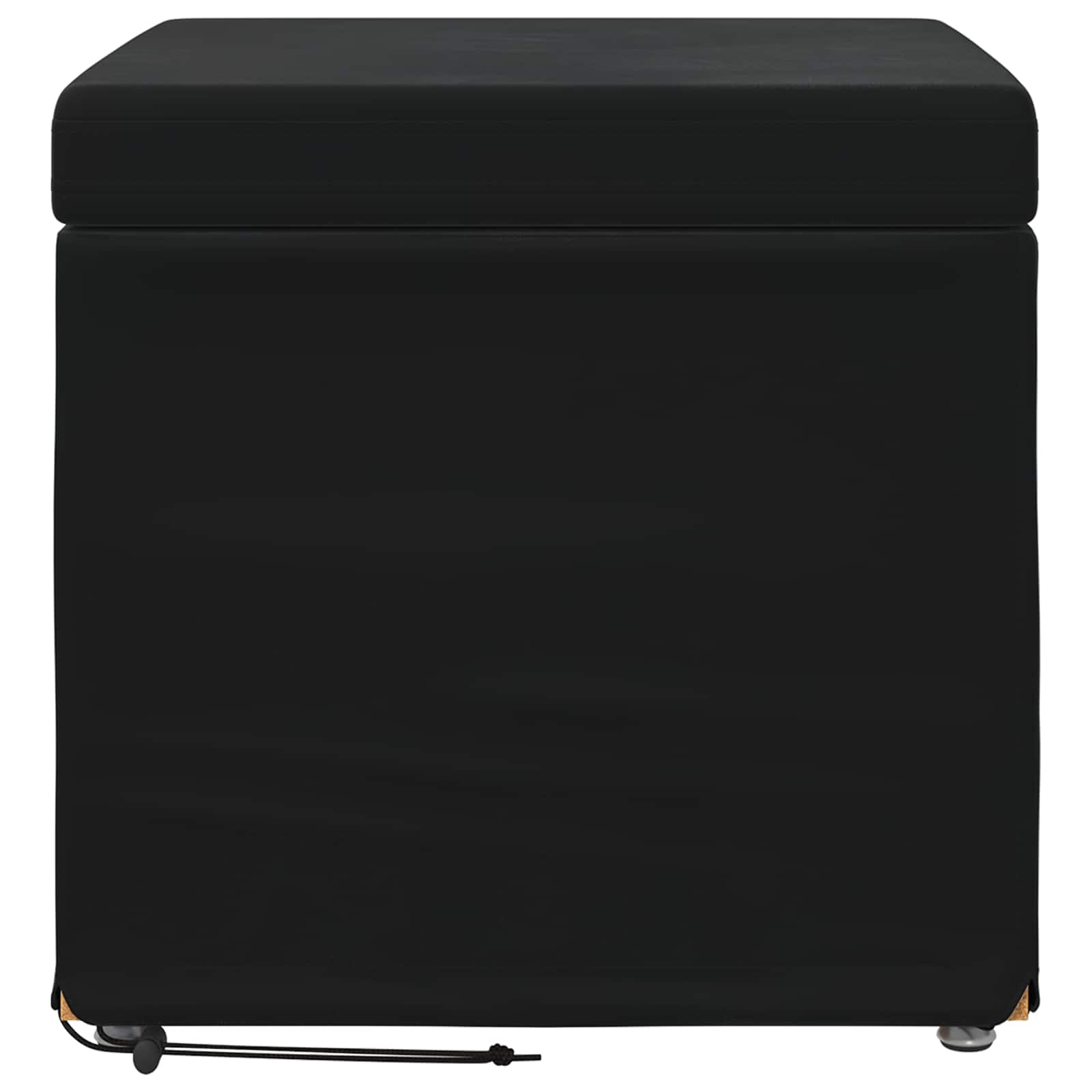Stolica Crna 41 x 41 x 40 cm Svileni i Fino Radeći Drvo