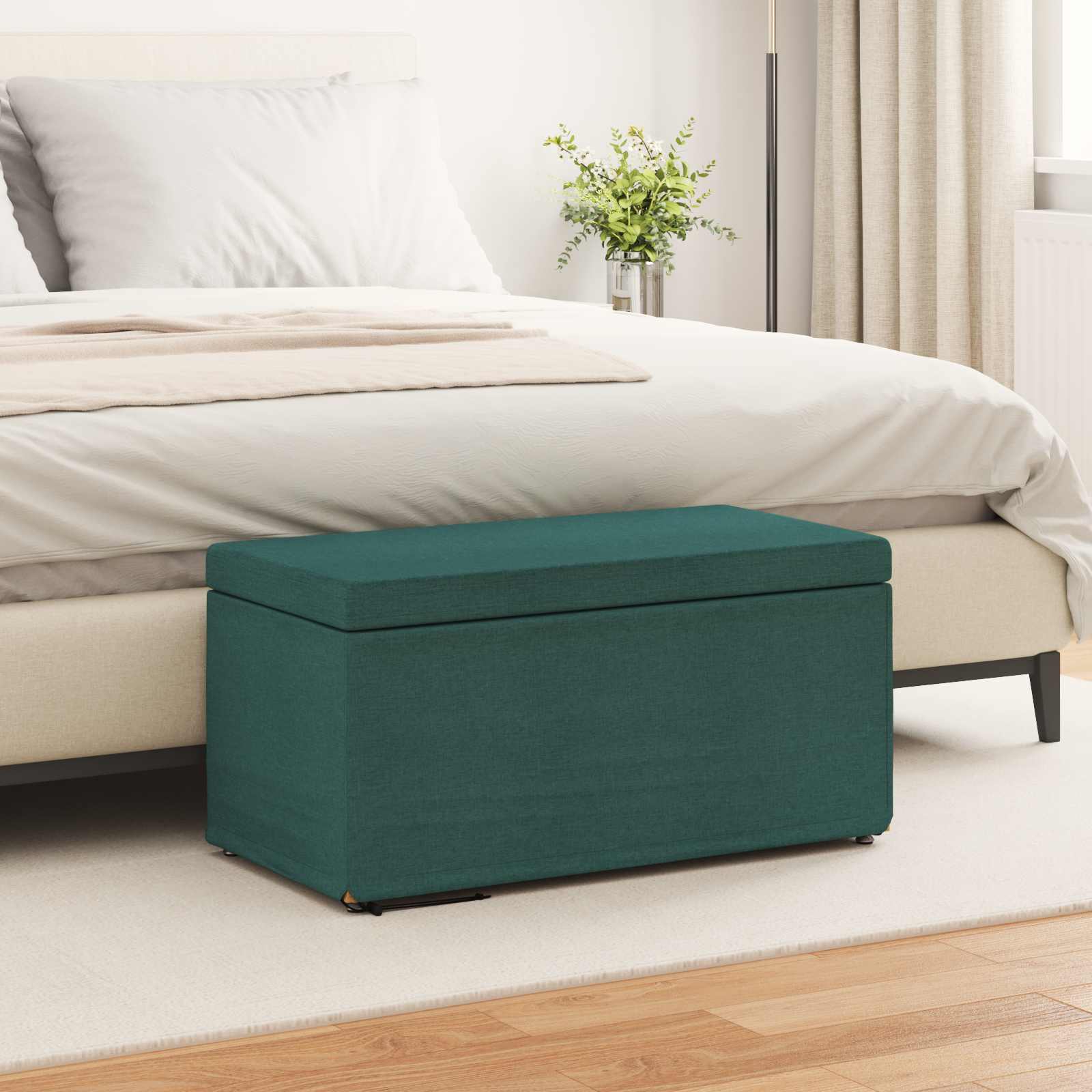 Stolica Tamnozelena 81 x 41 x 40 cm Tkanina i konstruirano drvo