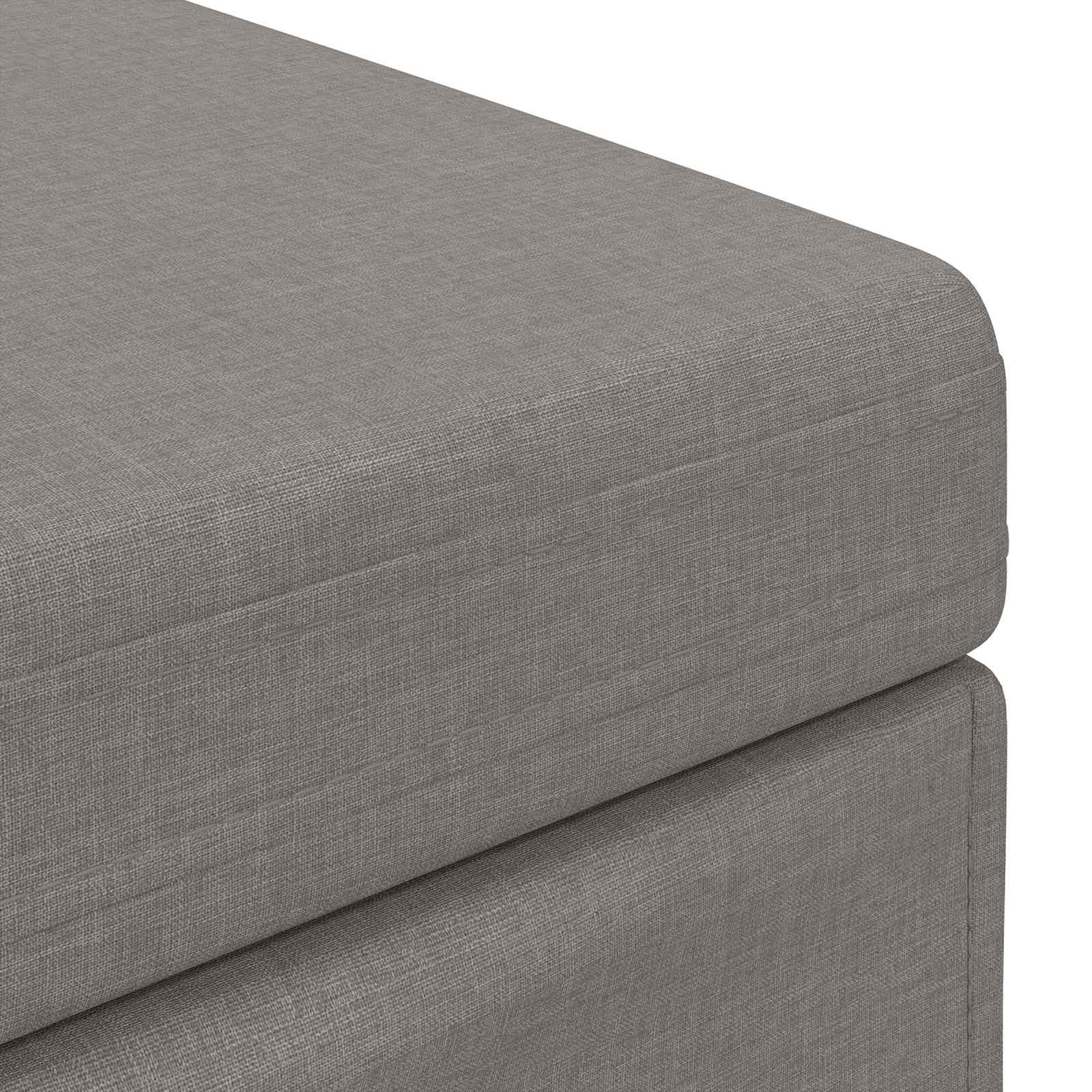 Stolica Sivo-smeđa 81 x 41 x 40 cm Tkanina i konstruirano drvo