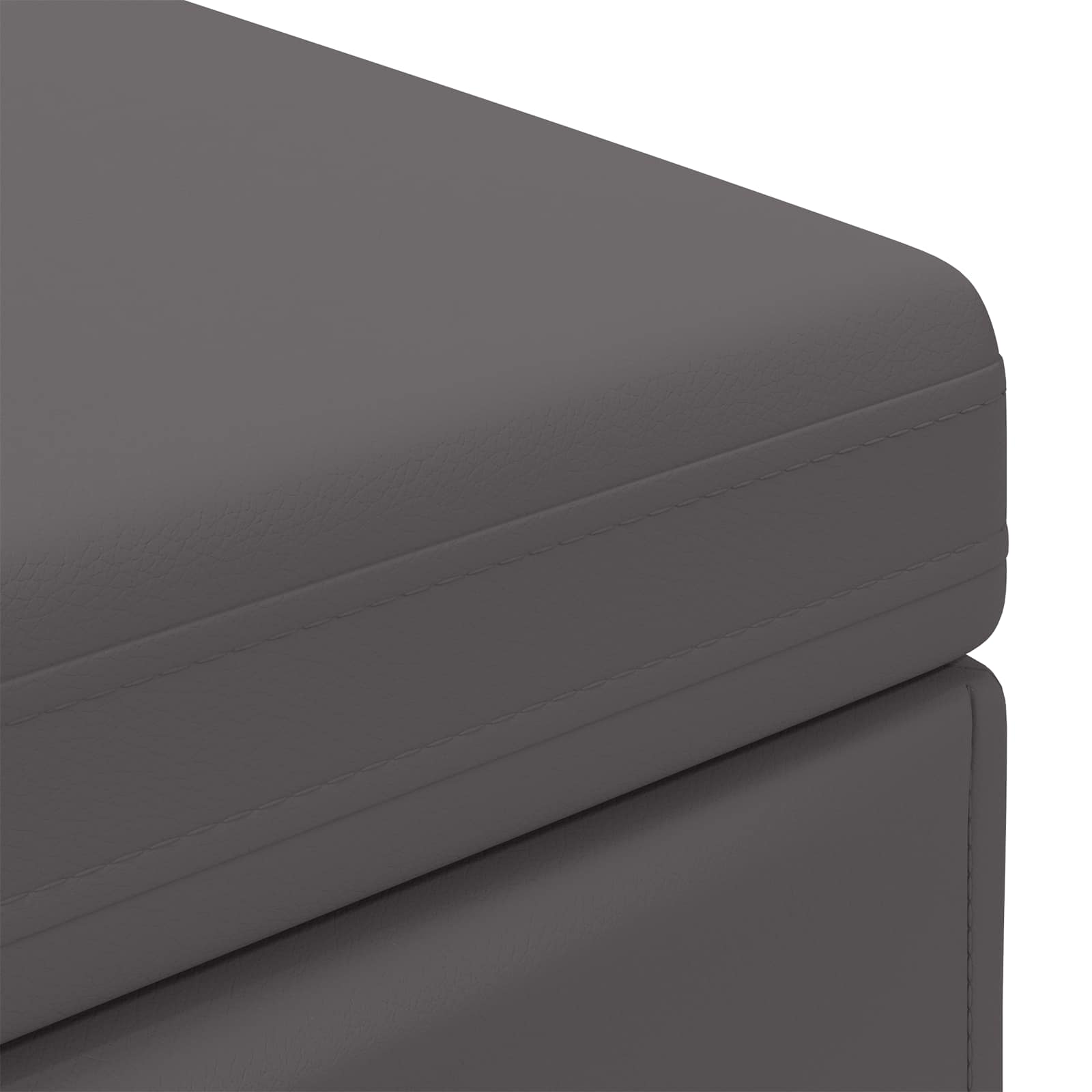 Stolica Siva 81 x 41 x 40 cm Umjetna Koža i Fino Radeći Drvo