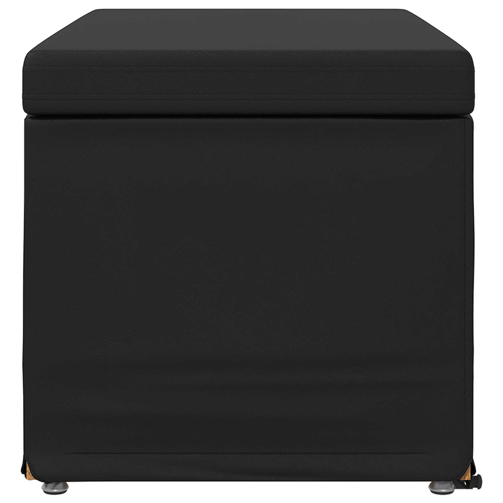 Stolica Crna 81 x 41 x 40 cm Umjetna Koža i Fino Radeći Drvo