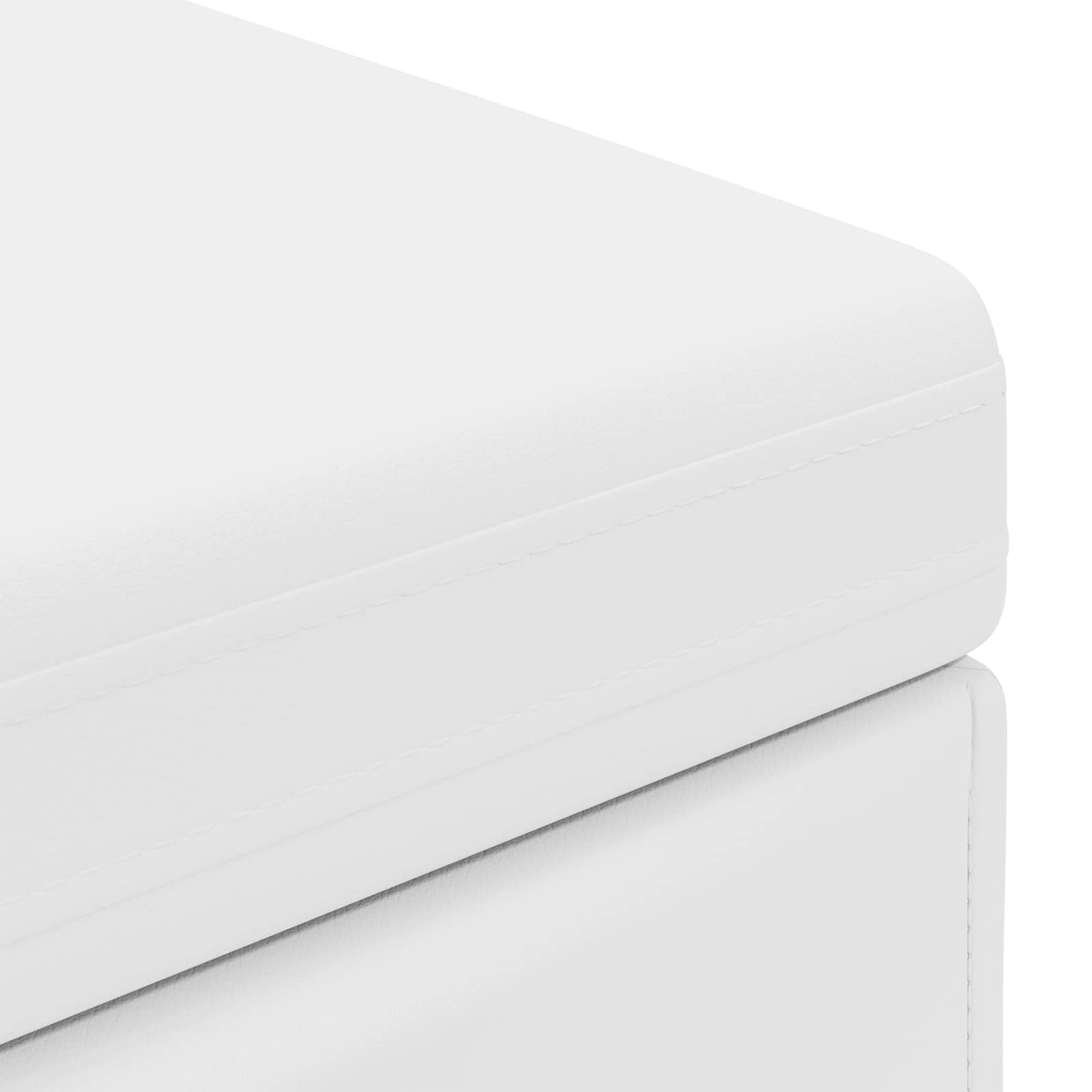 Stolica Bijelo 81 x 41 x 40 cm Umjetna Koža i Fino Radeći Drvo