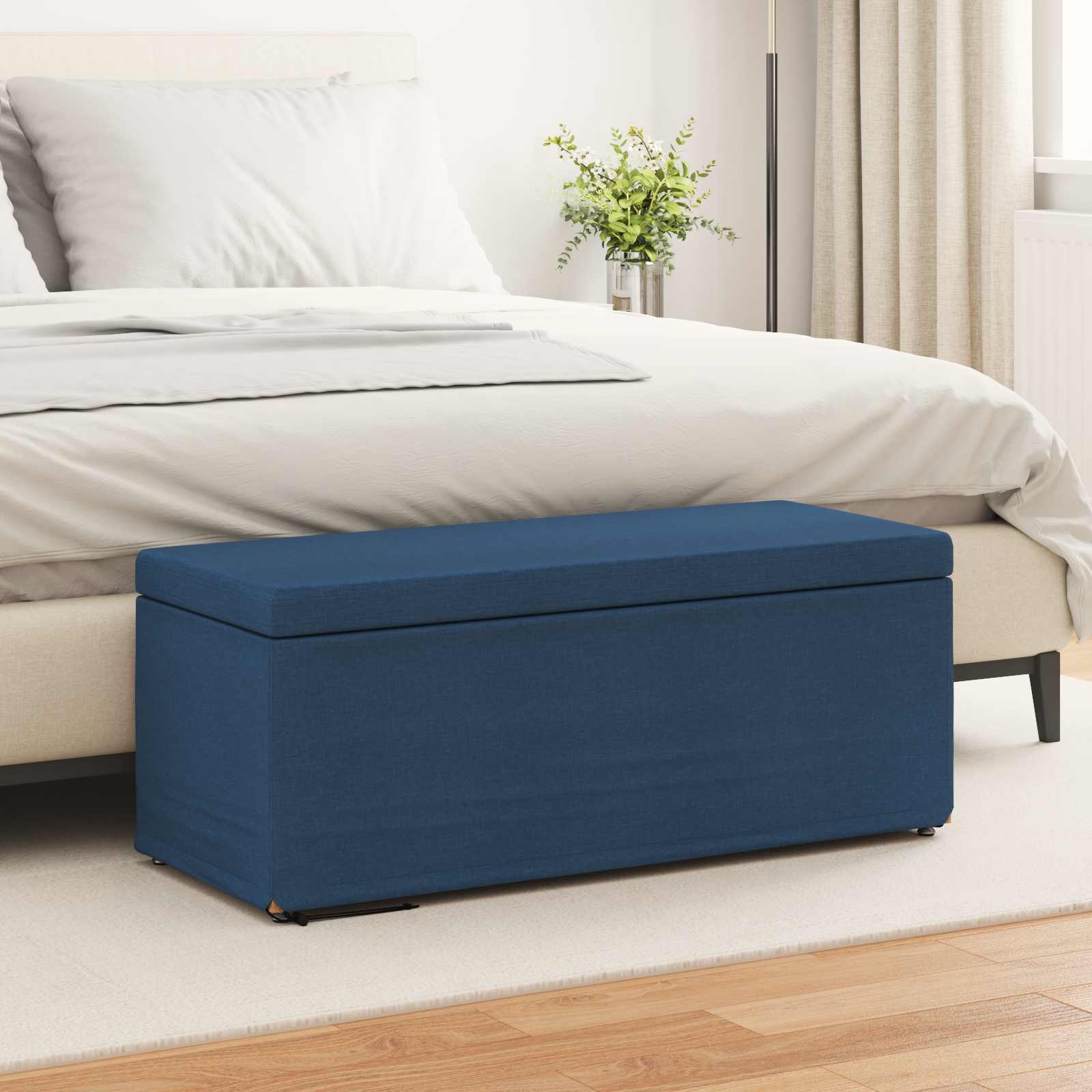 Stolica Plava 101 x 41 x 40 cm Tkanina i konstruirano drvo