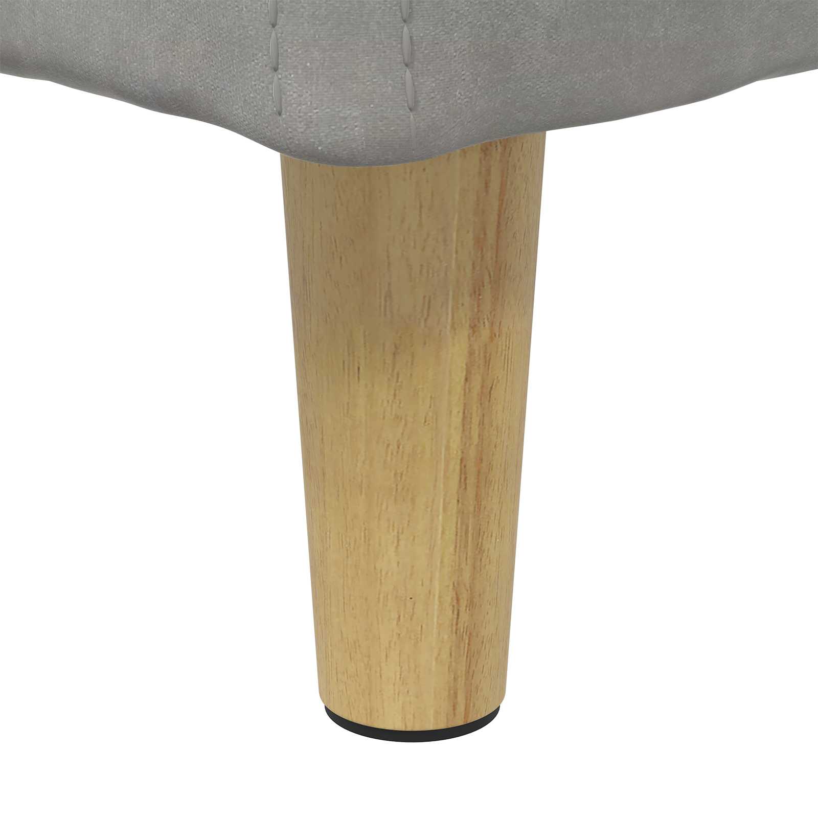 Otoman za pohranu Svijetlo siva 60 x 60 x 45 cm Baršun
