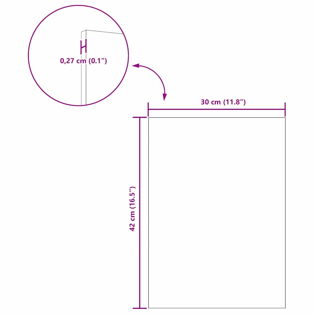 Dekor Paneli 12 pcs Staro drvo 30 x 42 x 0.27 cm