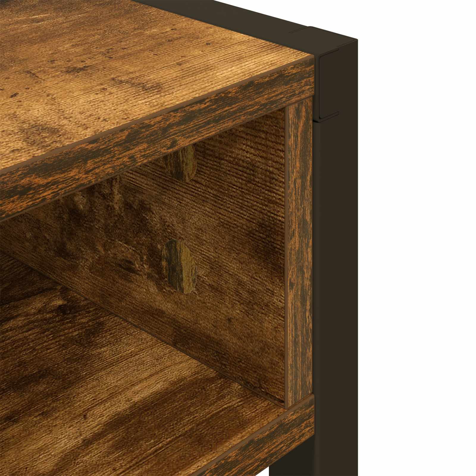 Stol s pohranom Dimni hrast 100 x 50 x 75 cm Konstruirano drvo