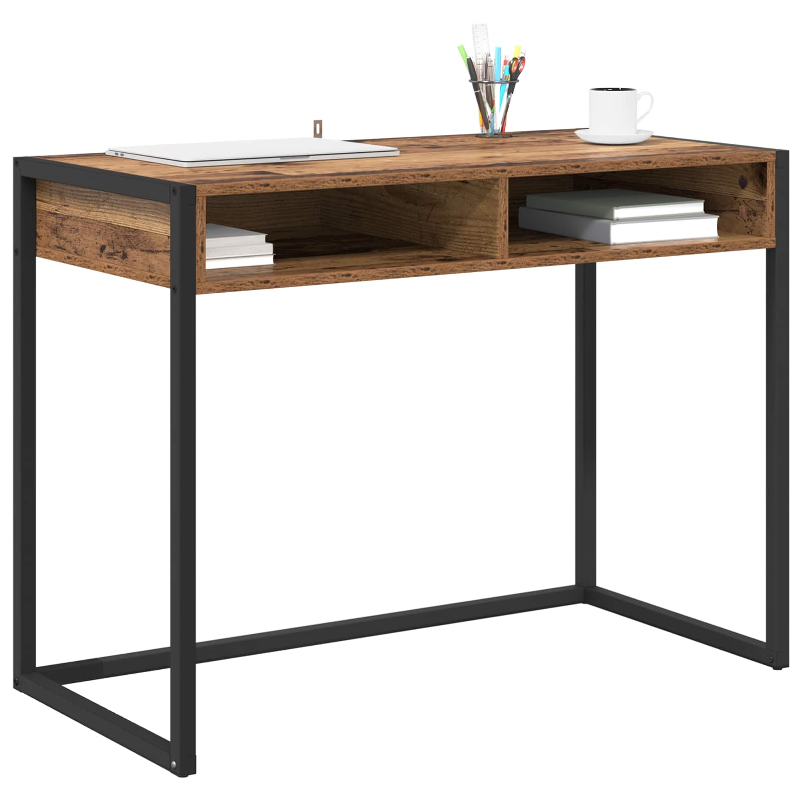 Stol s pohranom Staro drvo 100 x 50 x 75 cm Konstruirano drvo