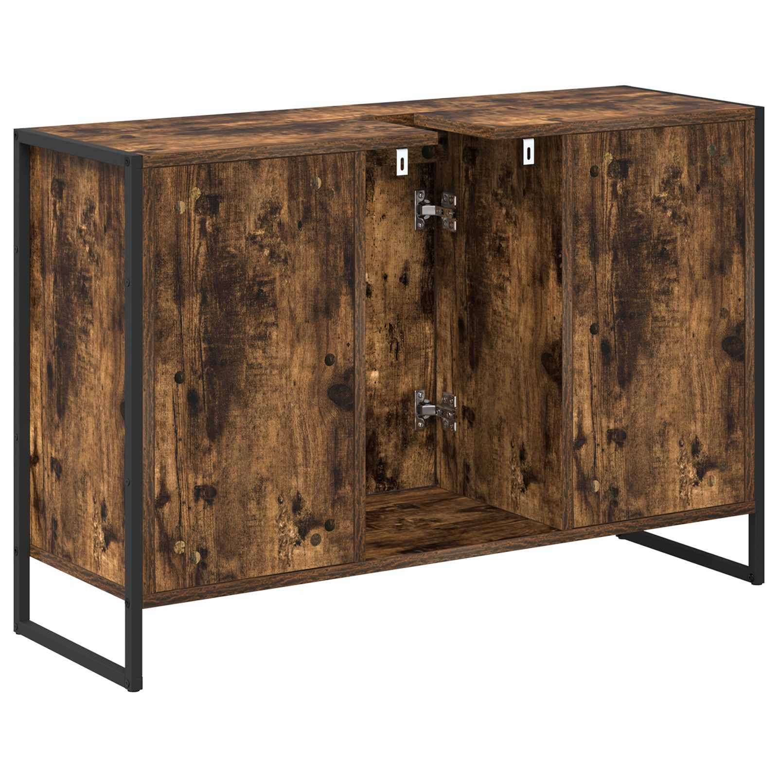 Kupaonski ormar Dimni hrast 90 x 30 x 60 cm Konstruirano drvo