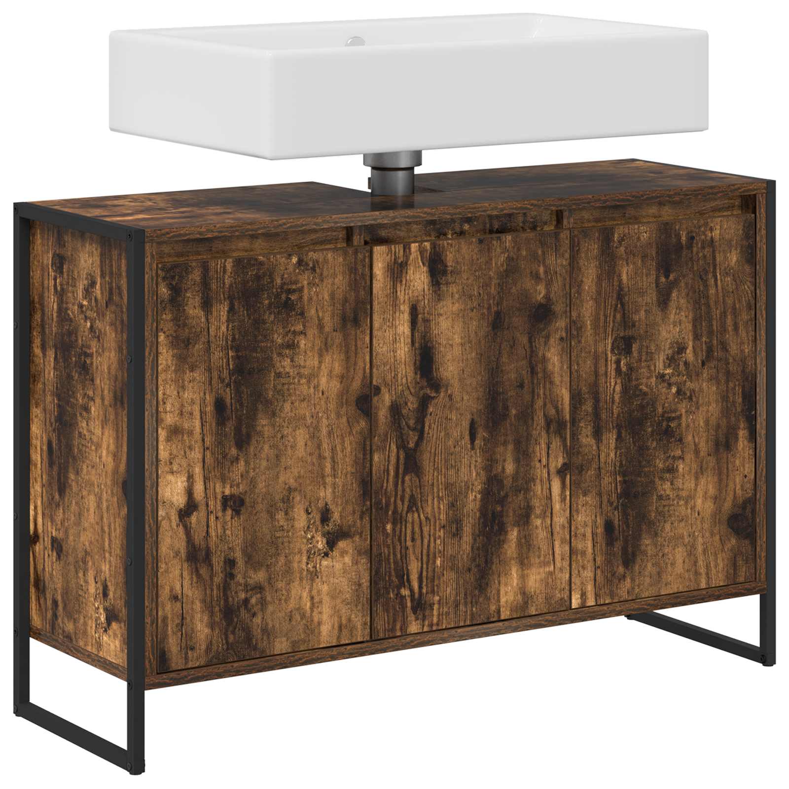 Kupaonski ormar Dimni hrast 90 x 30 x 60 cm Konstruirano drvo