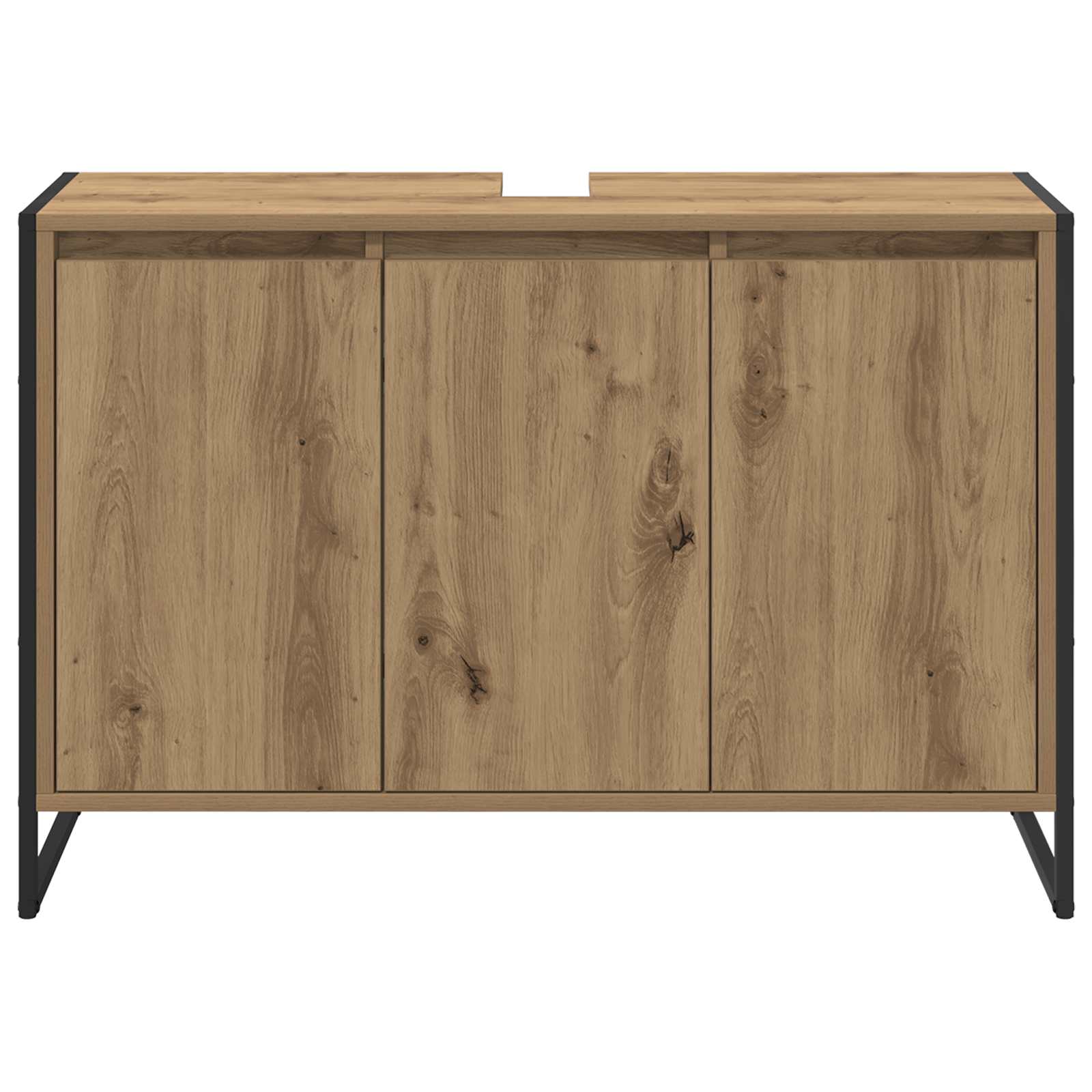Kupaonski ormar s vratima Umjetnička hrastovina 90 x 30 x 60 cm