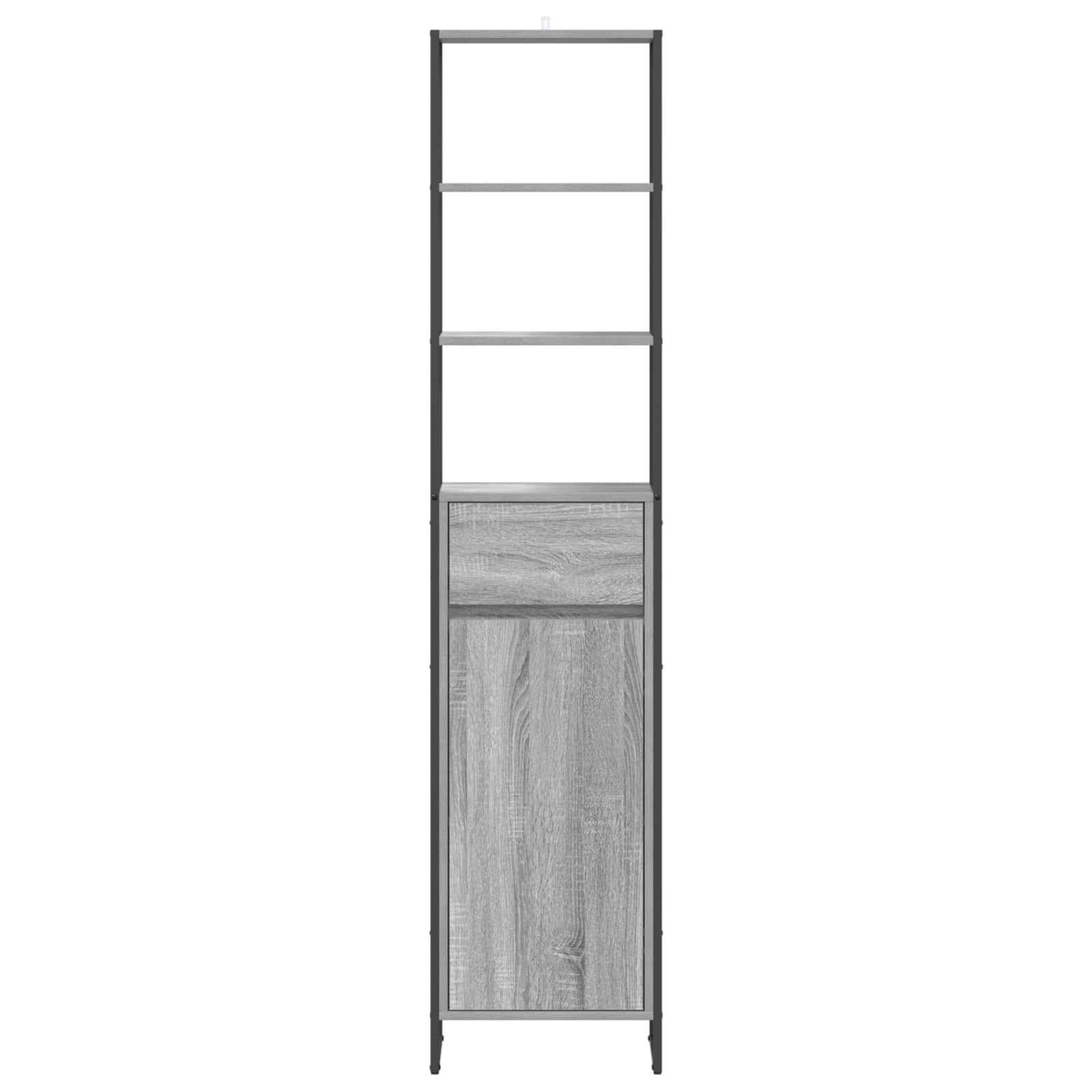 Kupaonski ormar Siva Sonoma 40 x 30 x 180 cm Konstruirano drvo